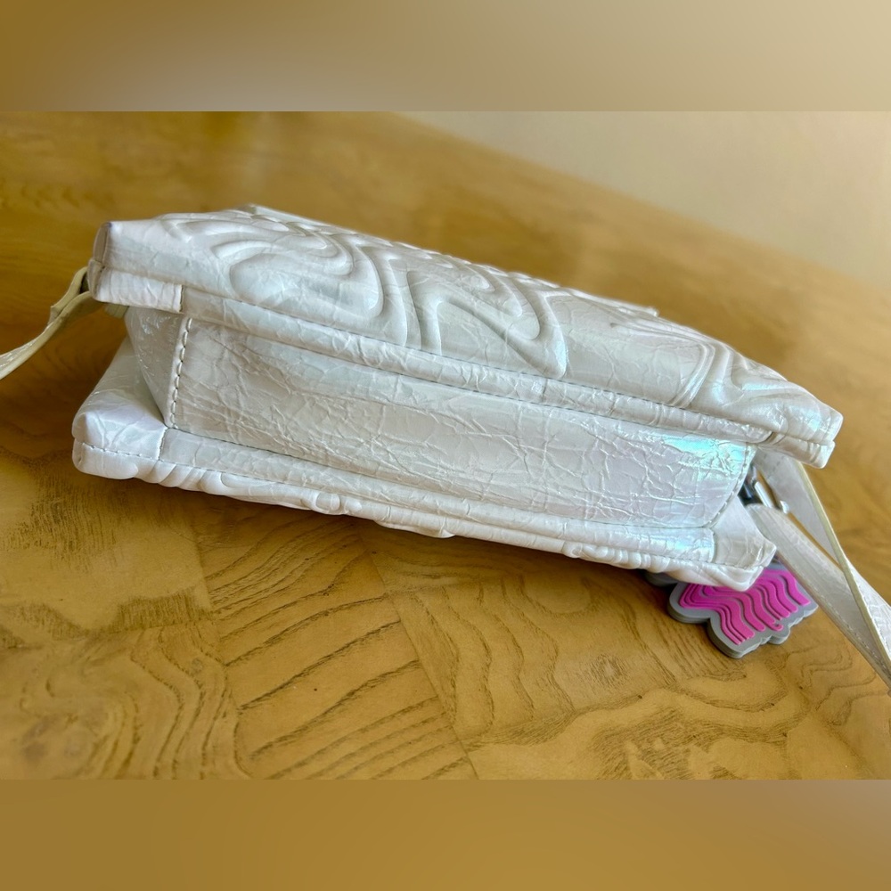 Desigual Iridescent White Crossbody Bag NWOT - Picture 7 of 13